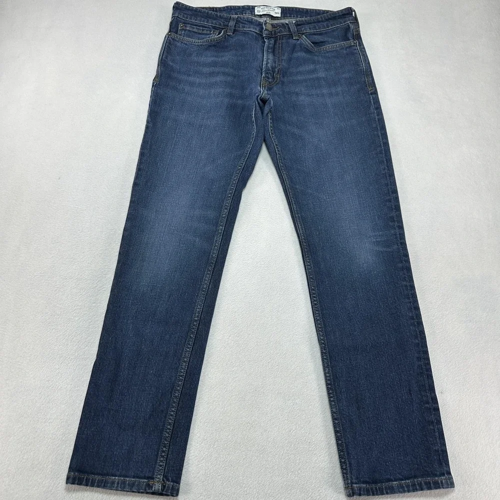 FatFace Jeans Mens 32x32 Blue Slim Fit Eco‎ Denim Straight Leg StreetWear Casual